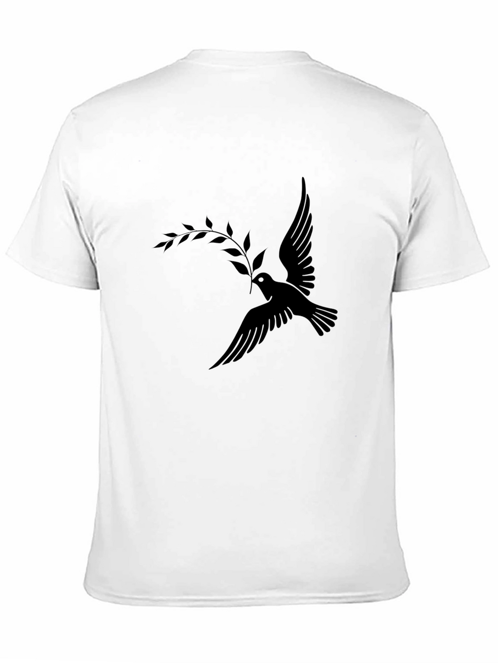 Peace Dove Graphic T-Shirt - Stylish Black Tee