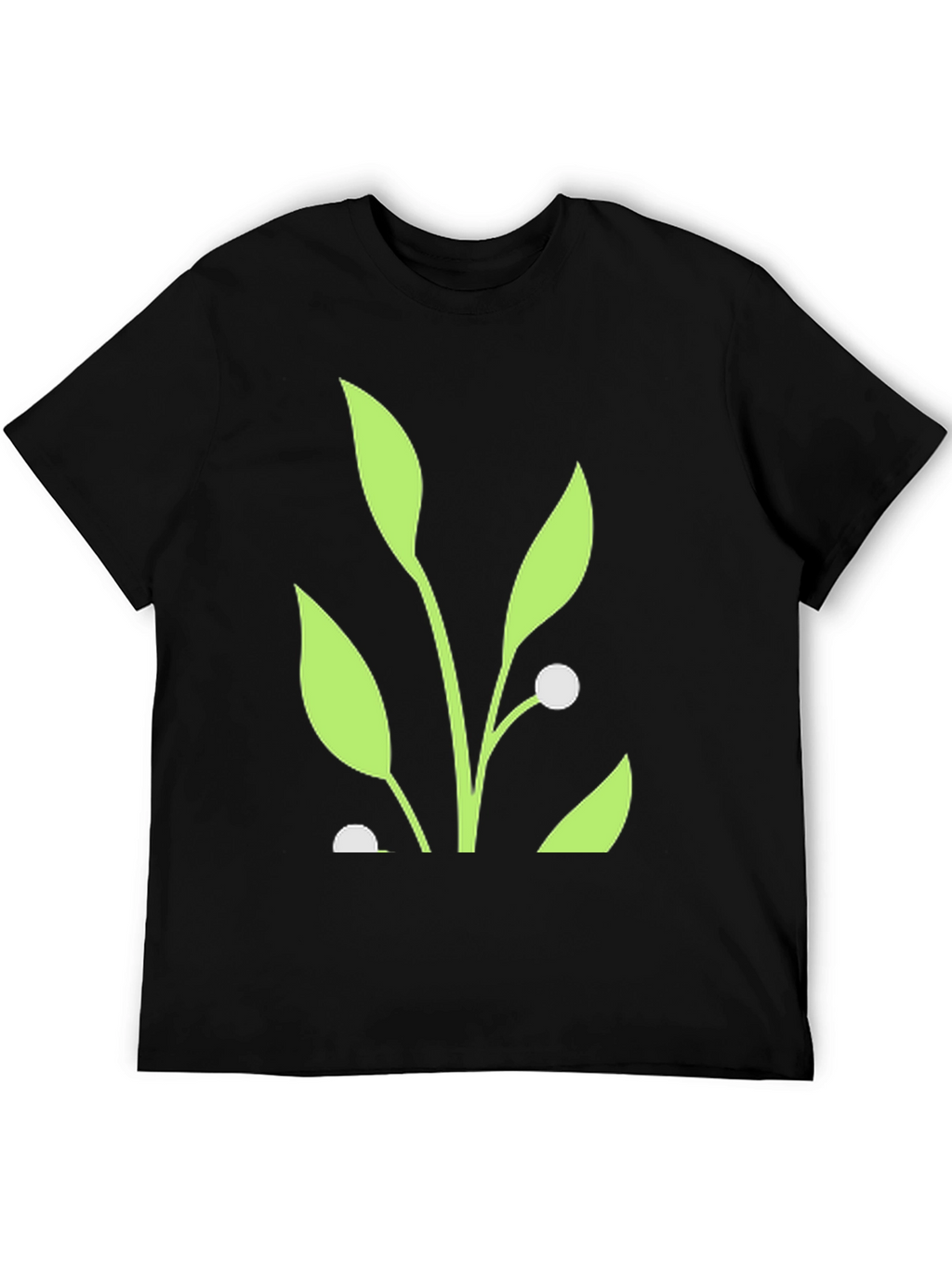 Nature Inspired Graphic Tee - Black Cotton Blend