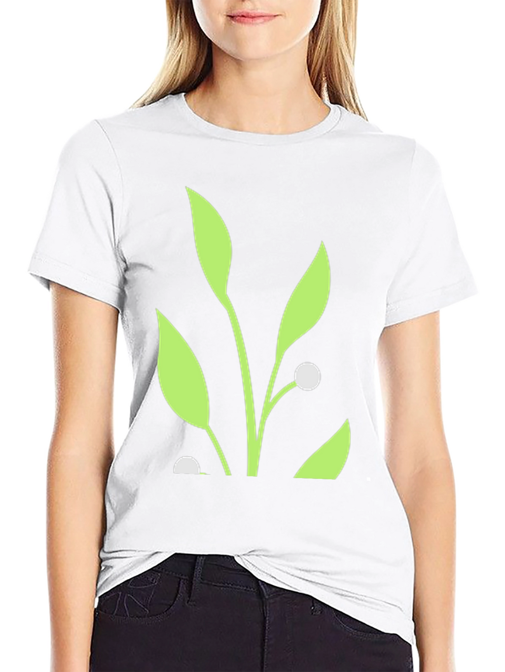 Nature Inspired Graphic Tee - Black Cotton Blend