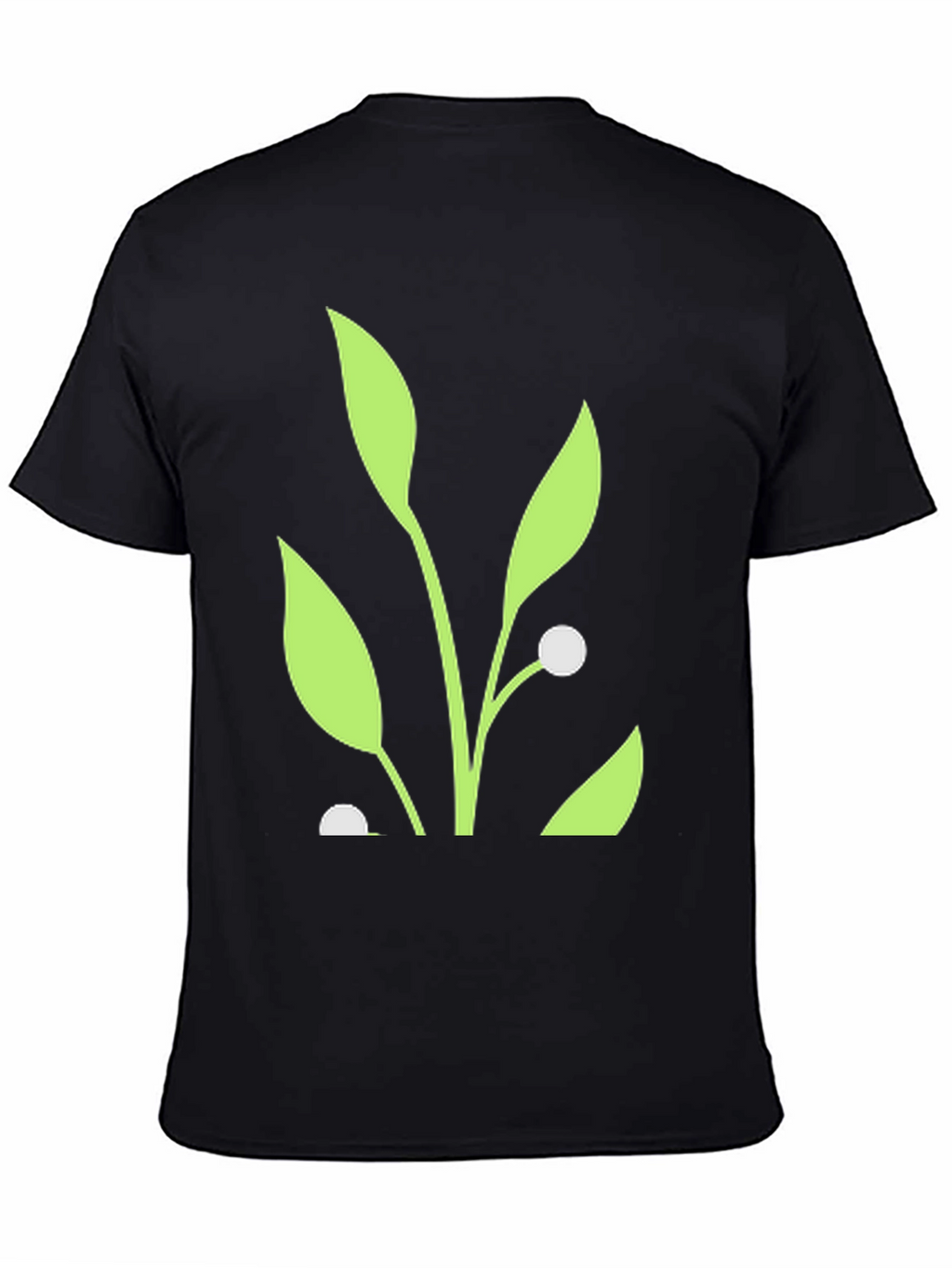 Nature Inspired Graphic Tee - Black Cotton Blend