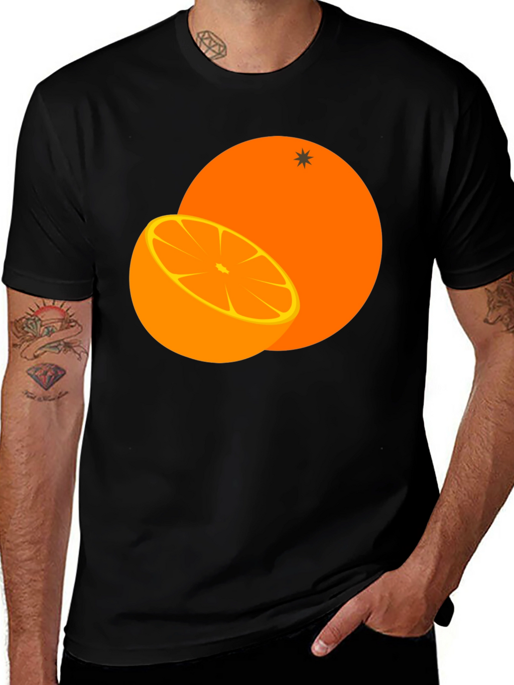 Orange Graphic Tee - Fresh & Fruity