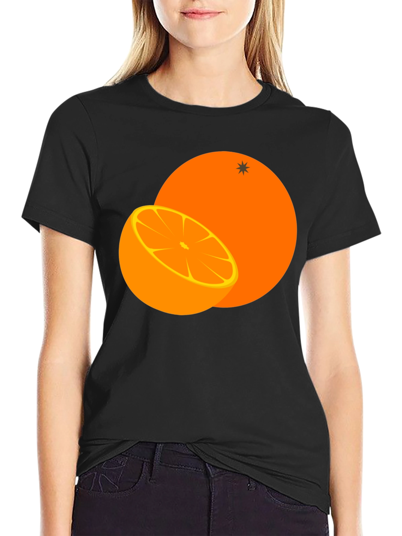 Orange Graphic Tee - Fresh & Fruity