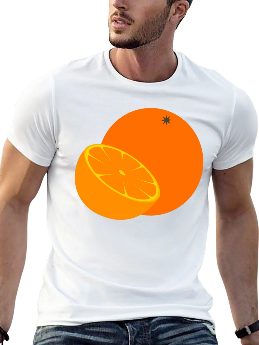 Orange Graphic Tee - Fresh & Fruity