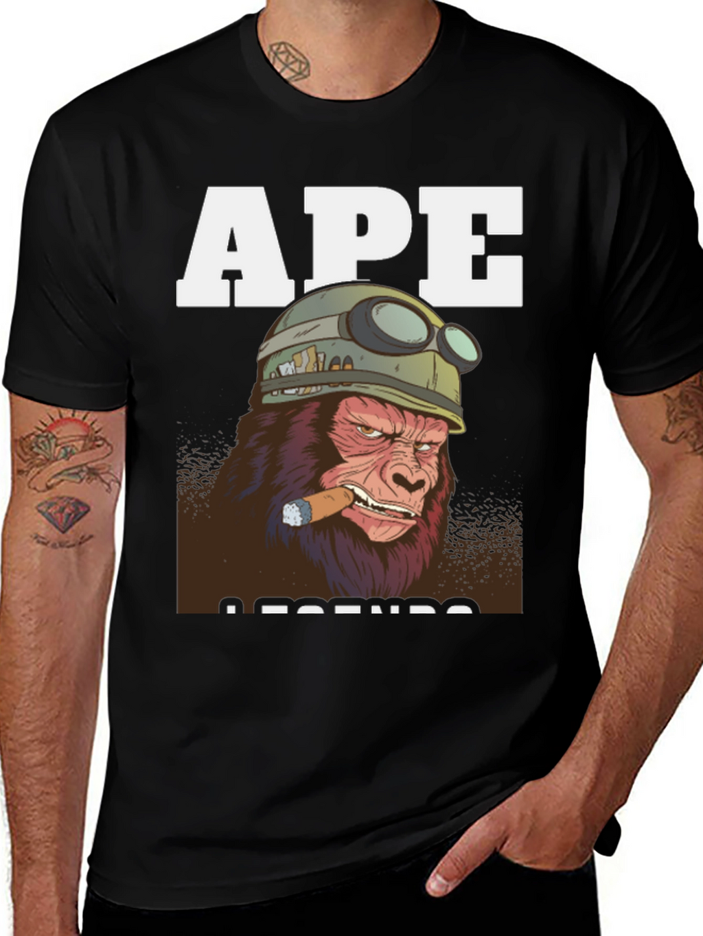 Ape Legends Graphic T-Shirt - Military Style