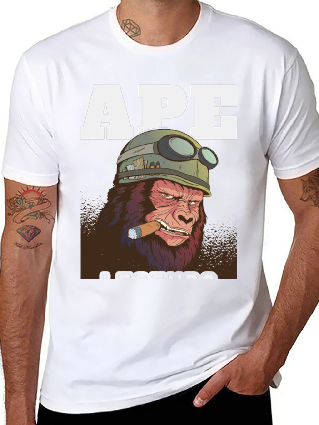 Ape Legends Graphic T-Shirt - Military Style