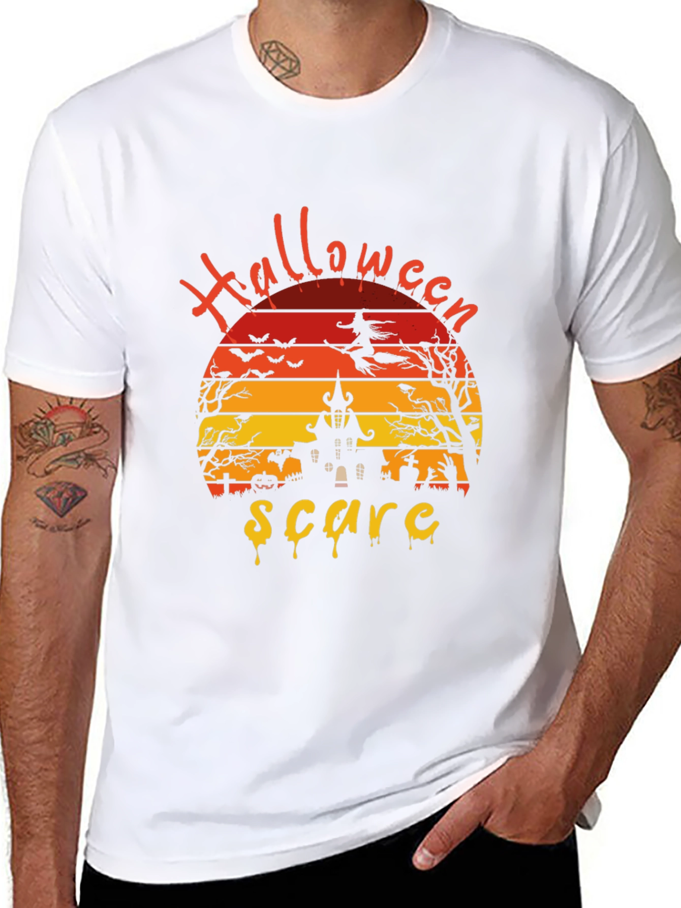Halloween Scare Graphic T-Shirt