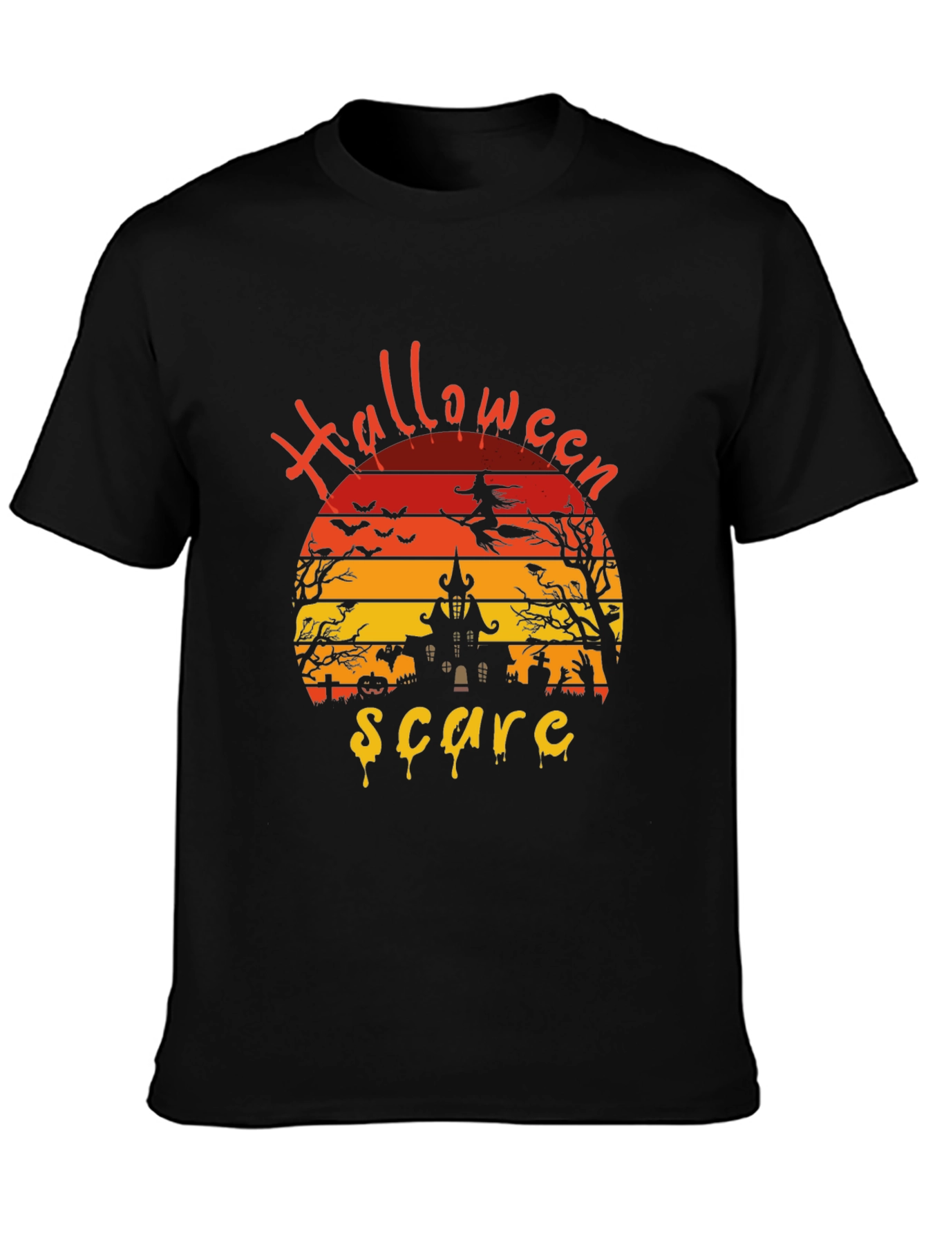 Halloween Scare Graphic T-Shirt