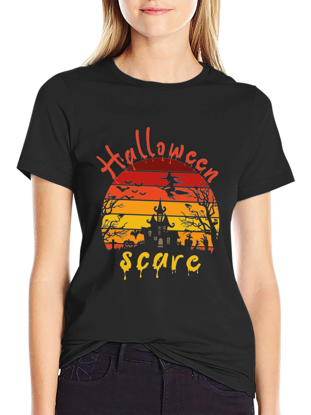 Halloween Scare Graphic T-Shirt
