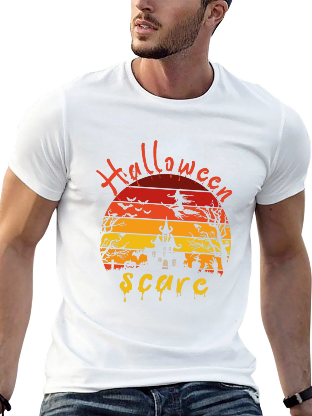 Halloween Scare Graphic T-Shirt