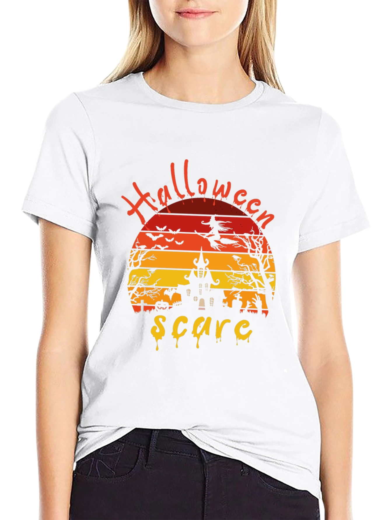 Halloween Scare Graphic T-Shirt