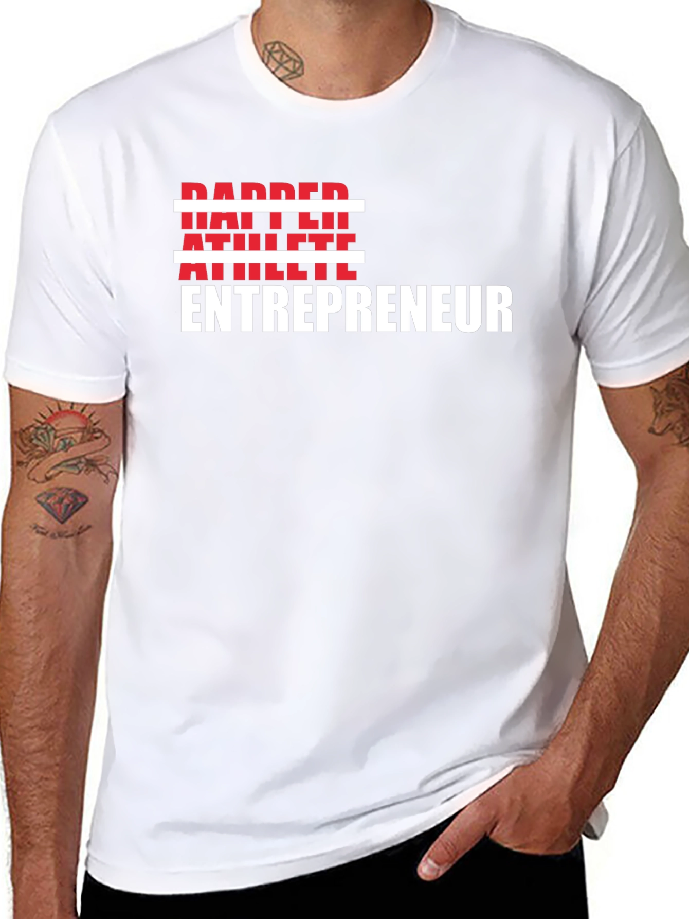 Dapper Athlete Entrepreneur Graphic Tee - Black