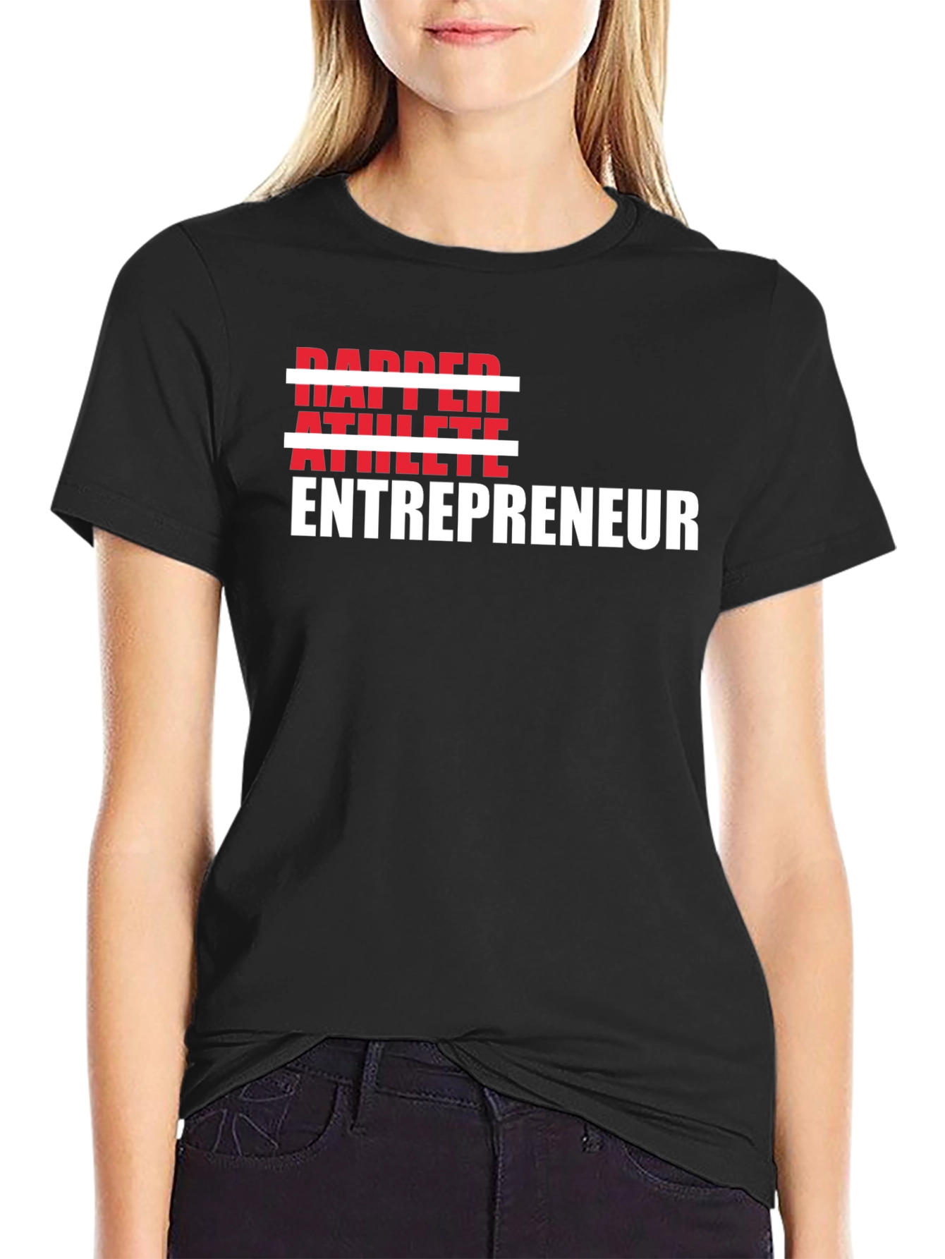 Dapper Athlete Entrepreneur Graphic Tee - Black