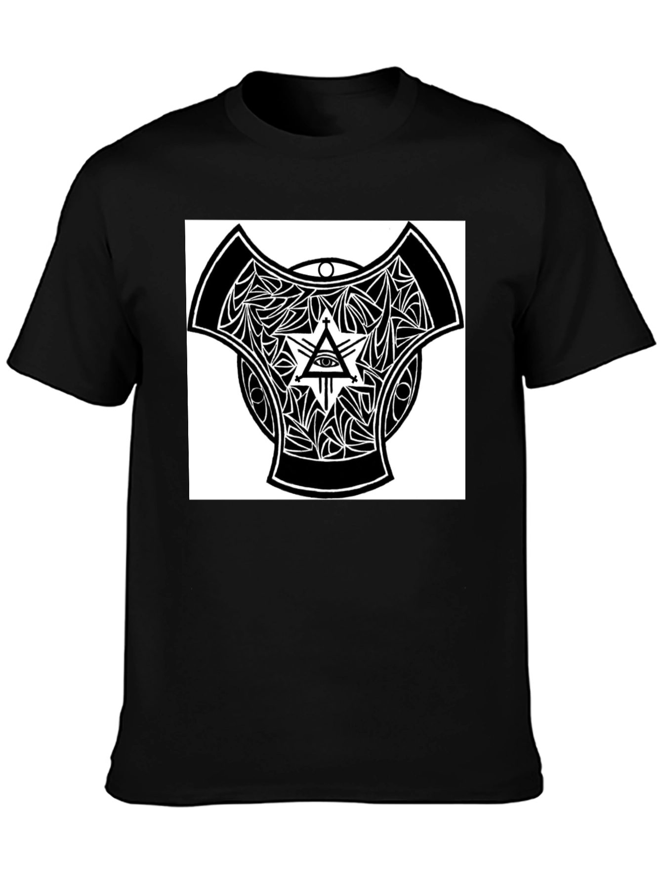 Eye Pyramid Graphic Black T-Shirt