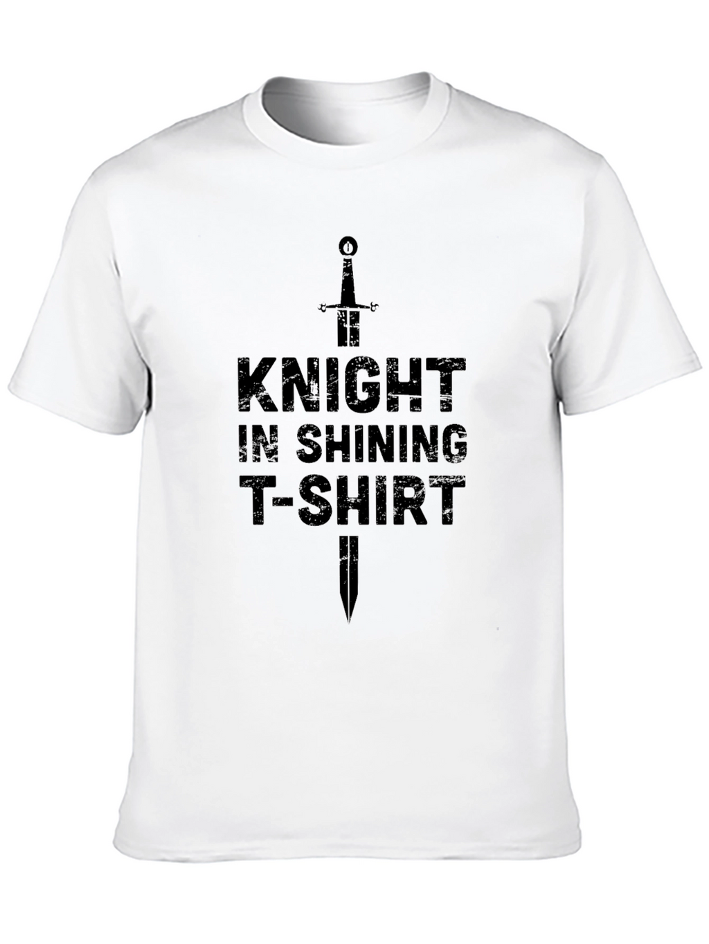 Knight in Shining T-Shirt - Black Novelty Tee