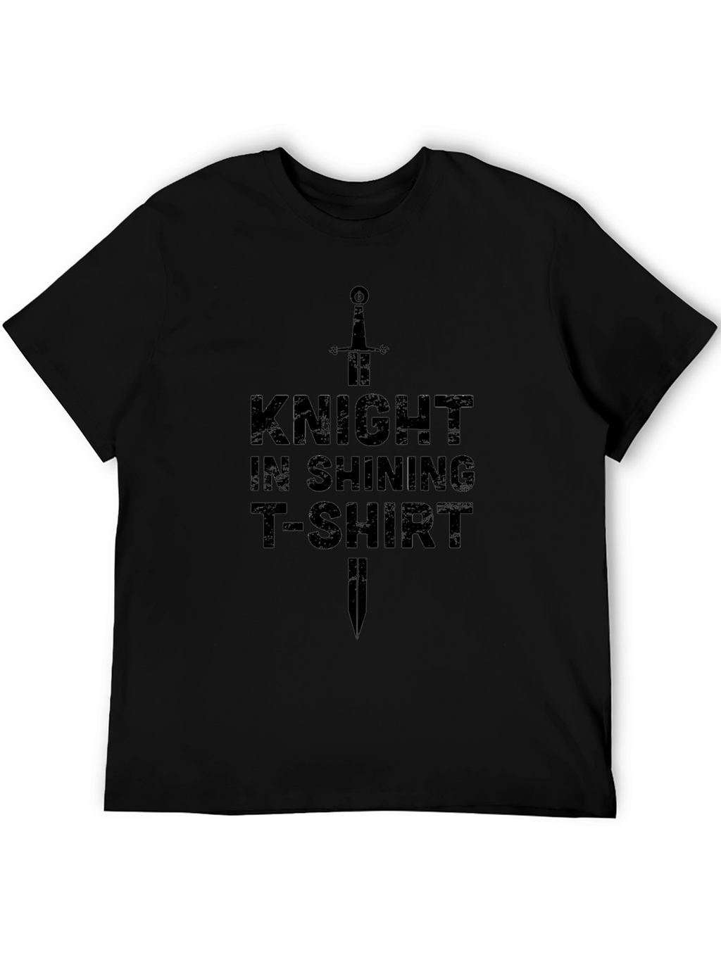 Knight in Shining T-Shirt - Black Novelty Tee