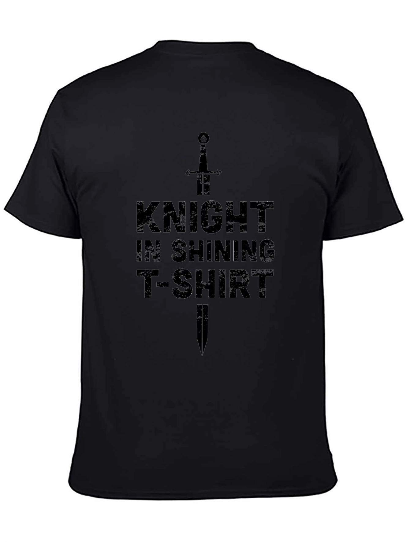 Knight in Shining T-Shirt - Black Novelty Tee