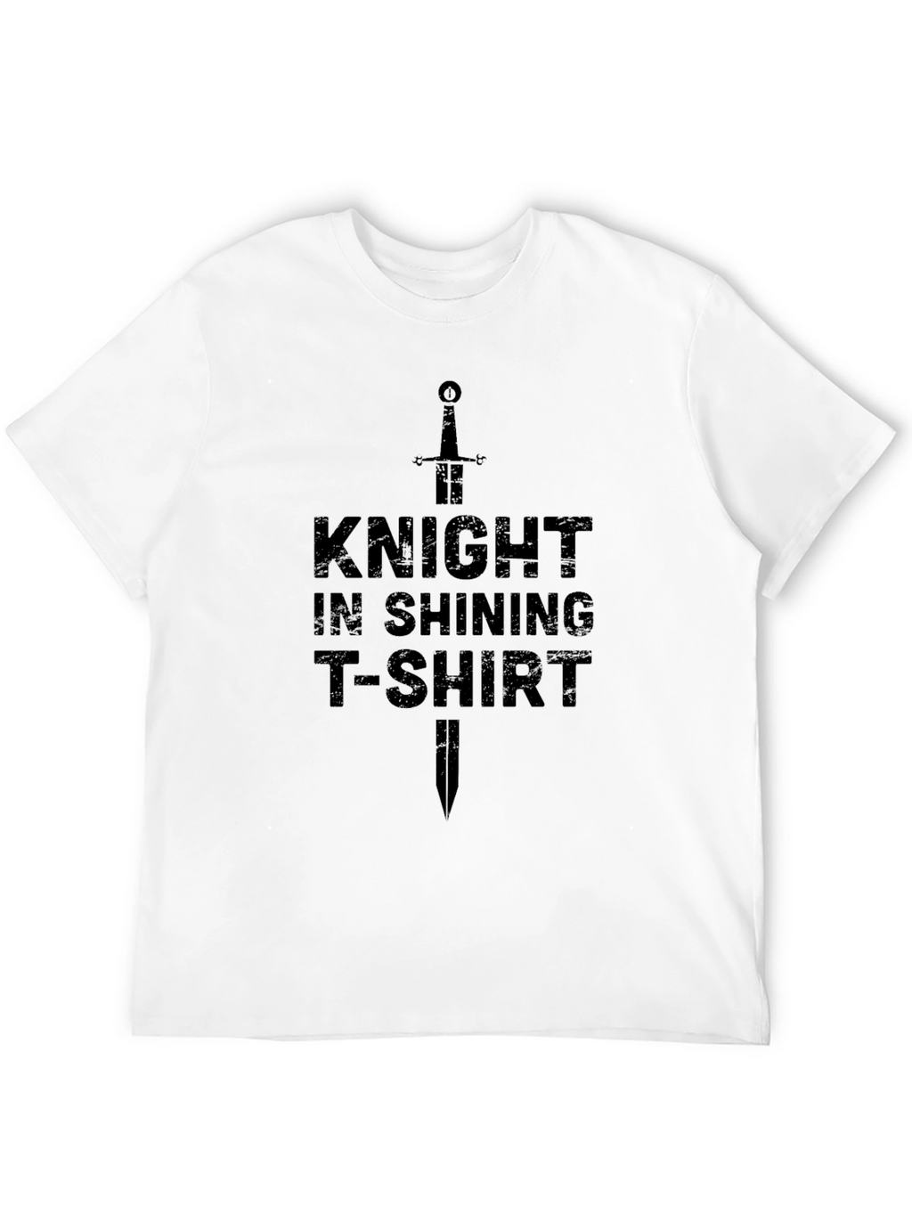 Knight in Shining T-Shirt - Black Novelty Tee