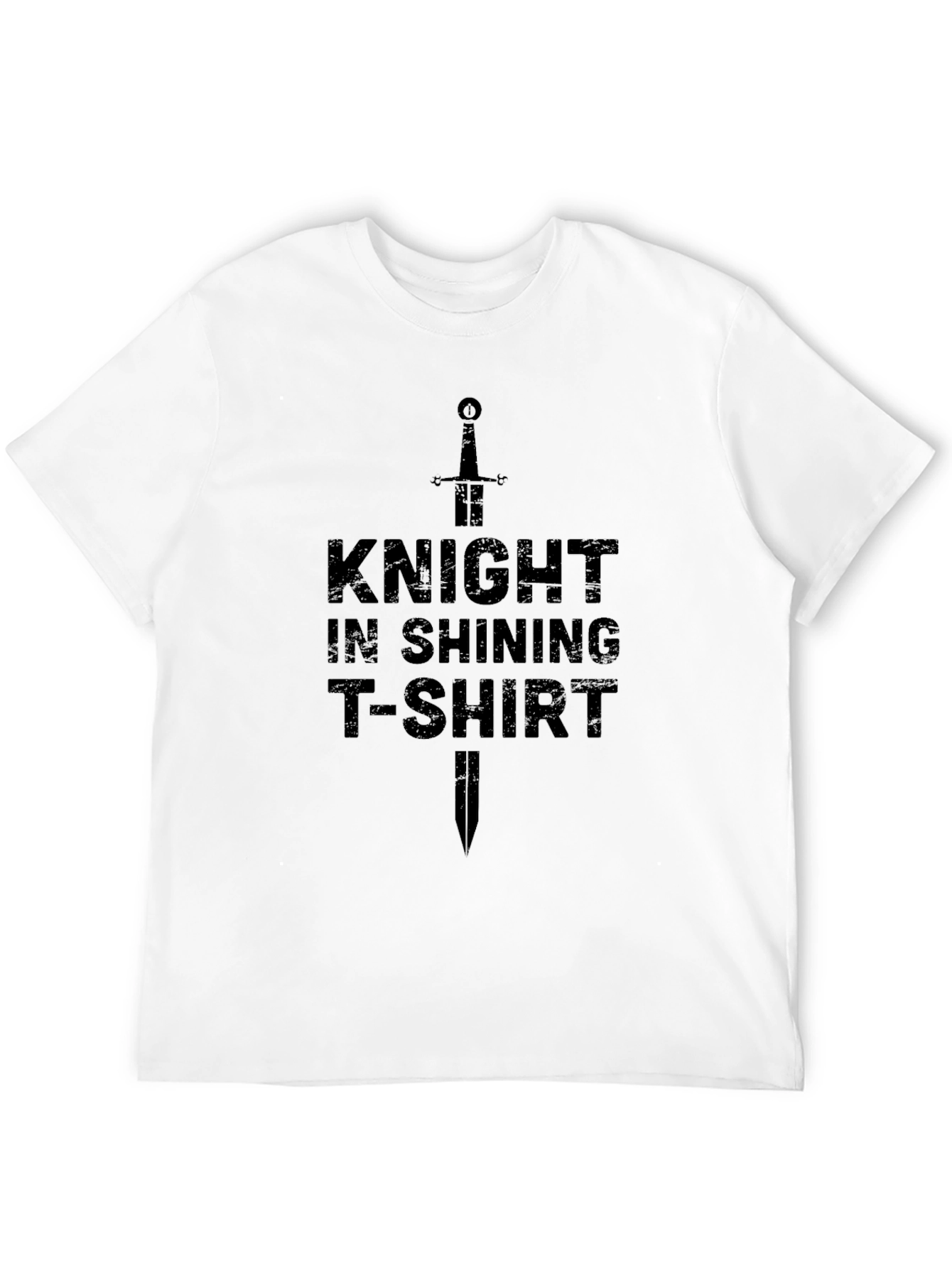 Knight in Shining T-Shirt - Black Novelty Tee