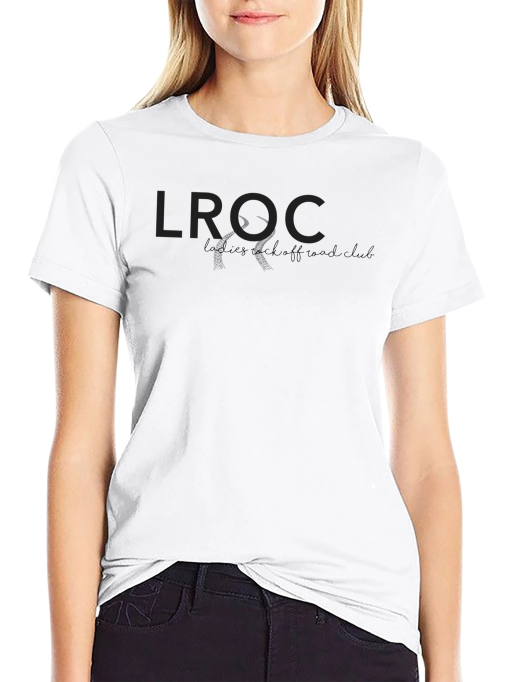 LROC Ladies Rock Off-Road Club Black T-Shirt
