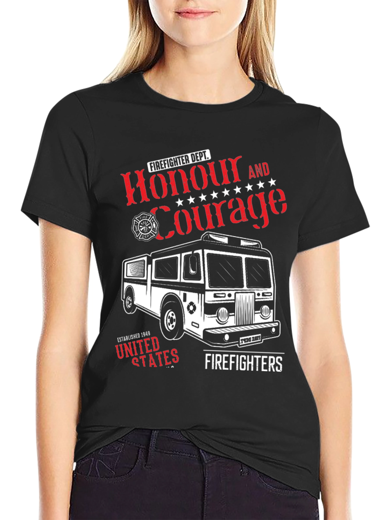 Firefighter Honour & Courage T-Shirt