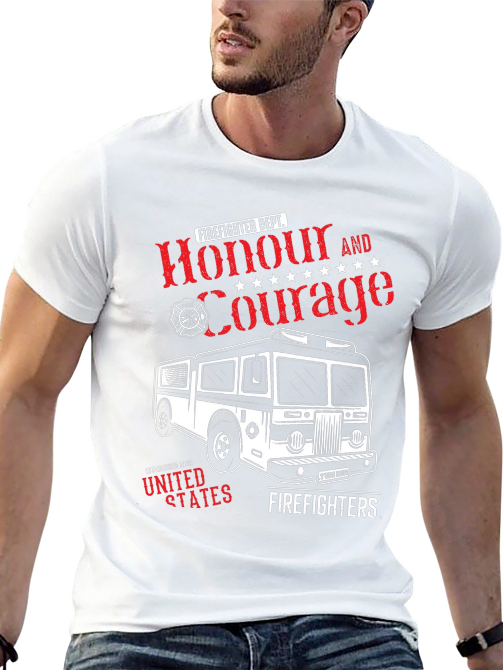 Firefighter Honour & Courage T-Shirt
