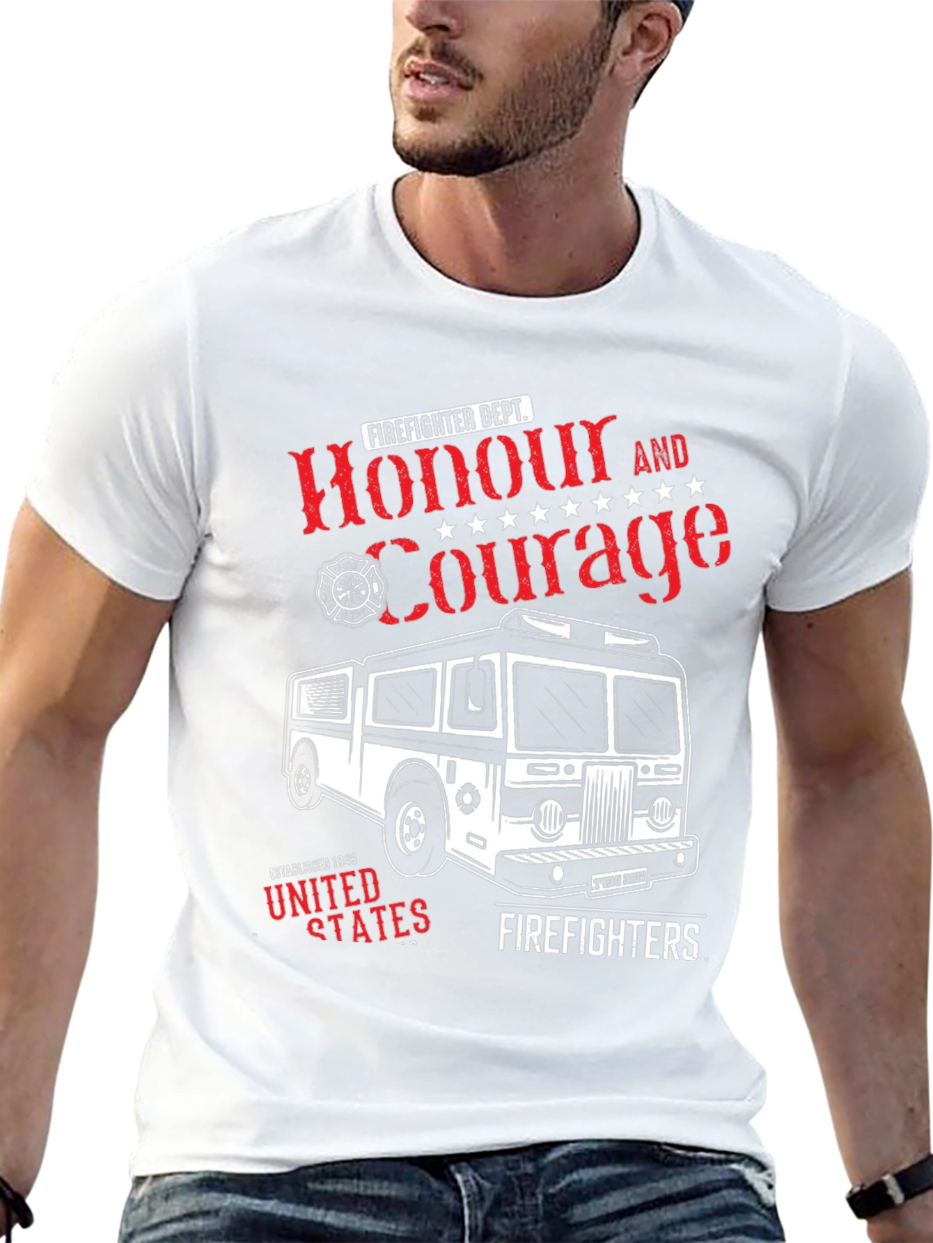 Firefighter Honour & Courage T-Shirt