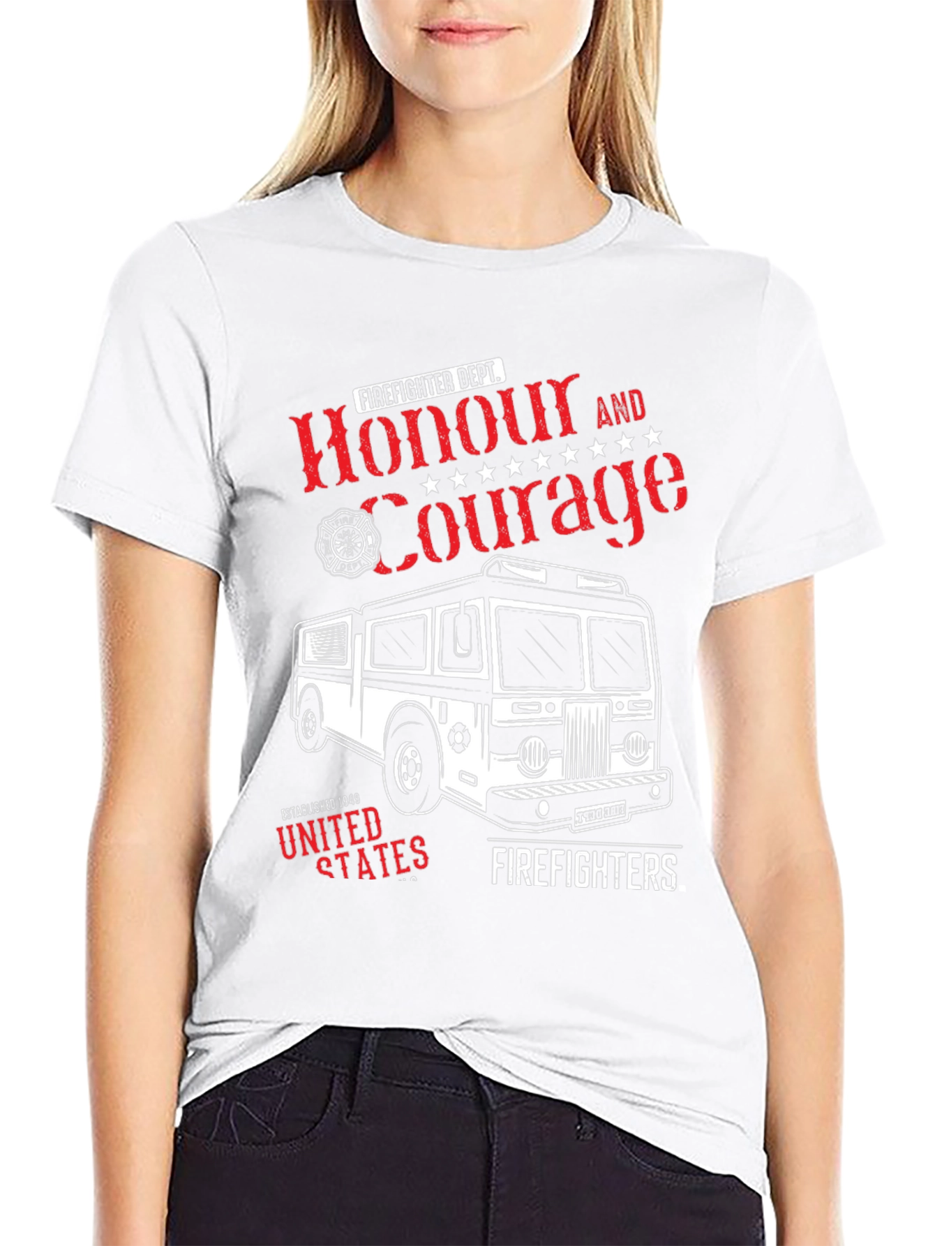 Firefighter Honour & Courage T-Shirt