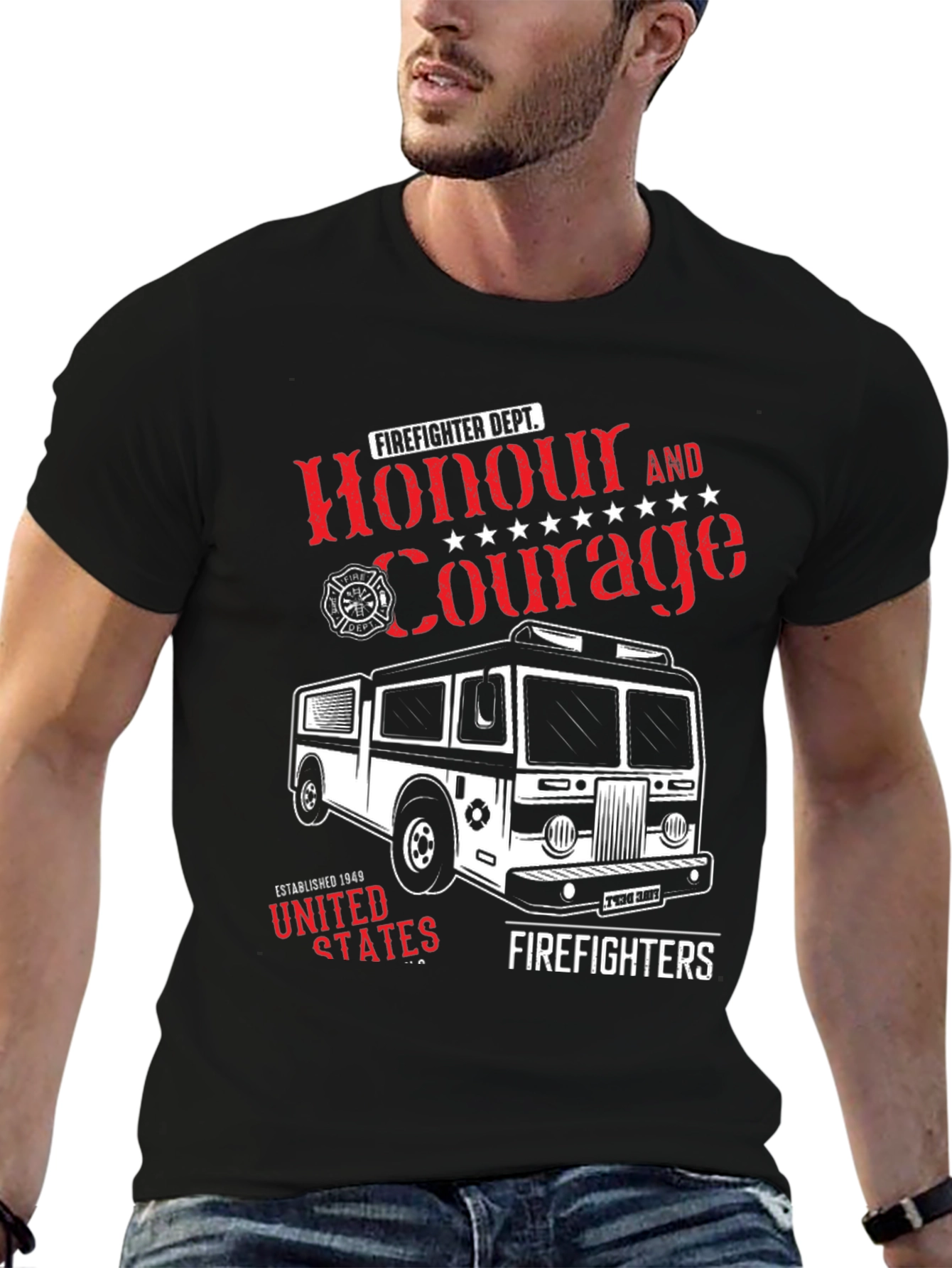 Firefighter Honour & Courage T-Shirt