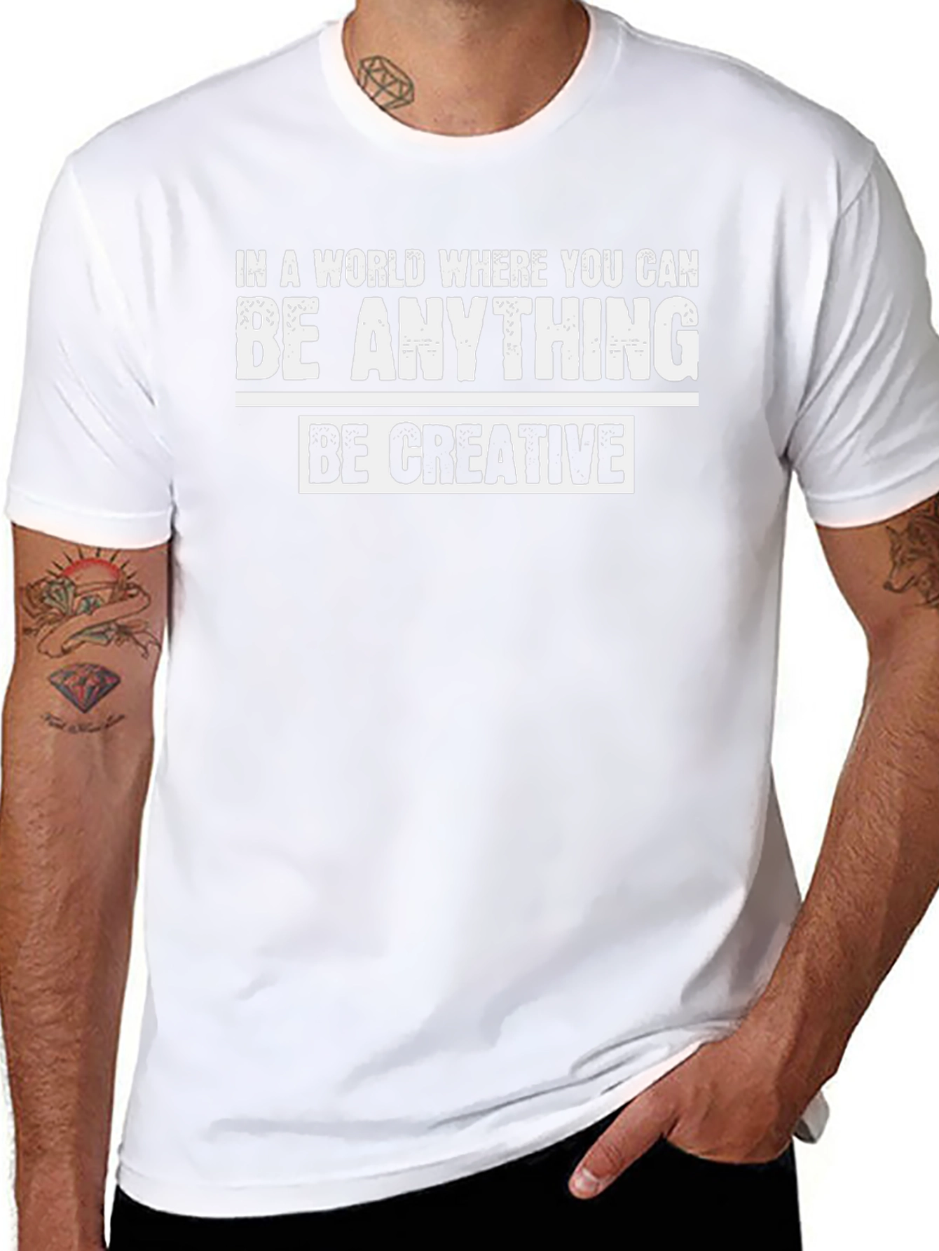 Be Creative Graphic T-Shirt - Inspirational Quote Tee