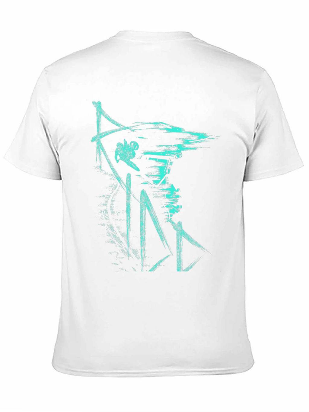 Urban Style Graphic Print Tee - Black