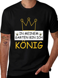 In Meinem Garten Bin Ich Konig Black T-Shirt