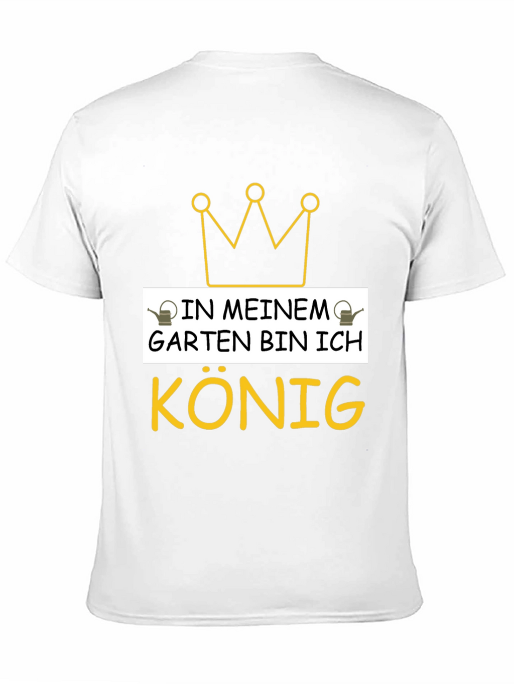 In Meinem Garten Bin Ich Konig Black T-Shirt