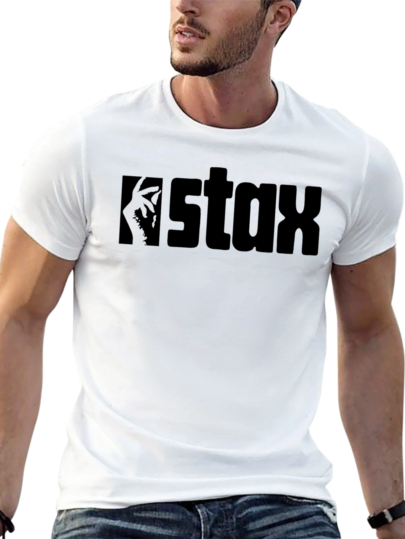 Stax Mens Black Graphic Tee