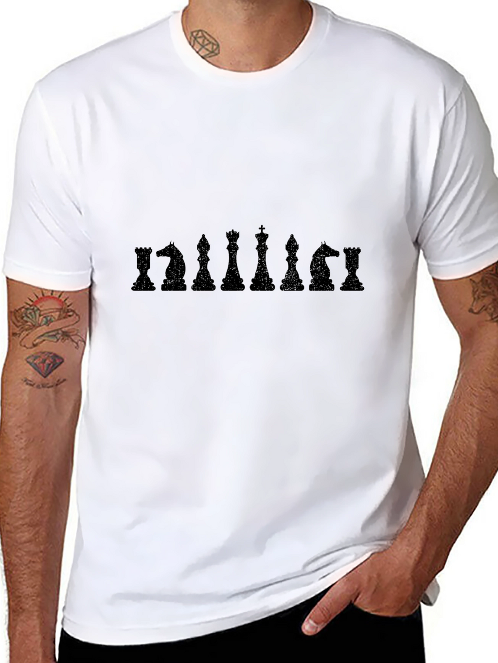Chess Piece Silhouette T-Shirt