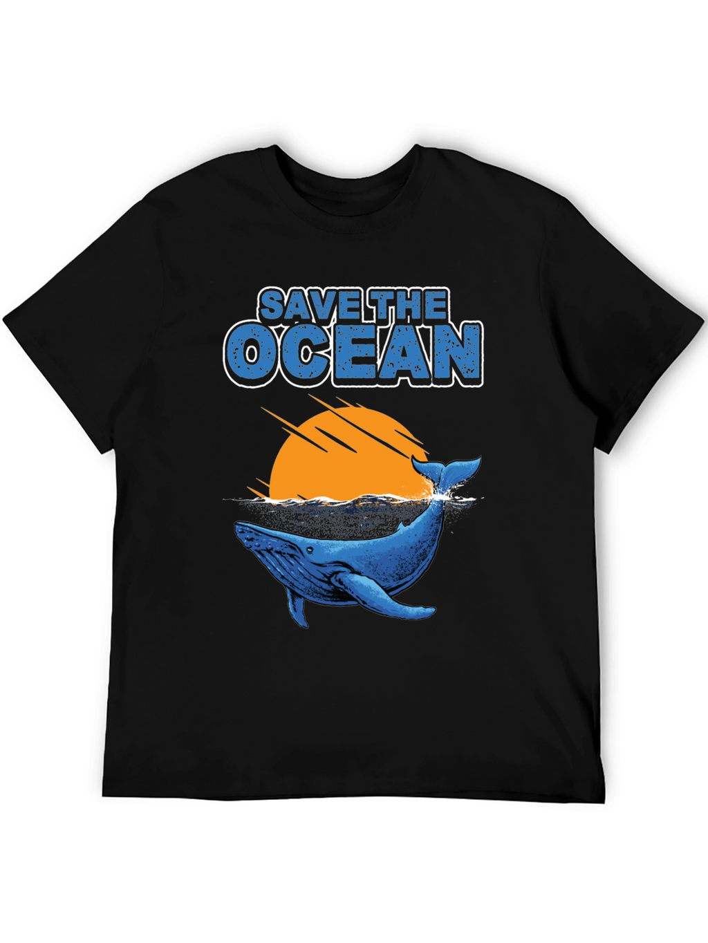 Save the Ocean Whale Graphic T-Shirt