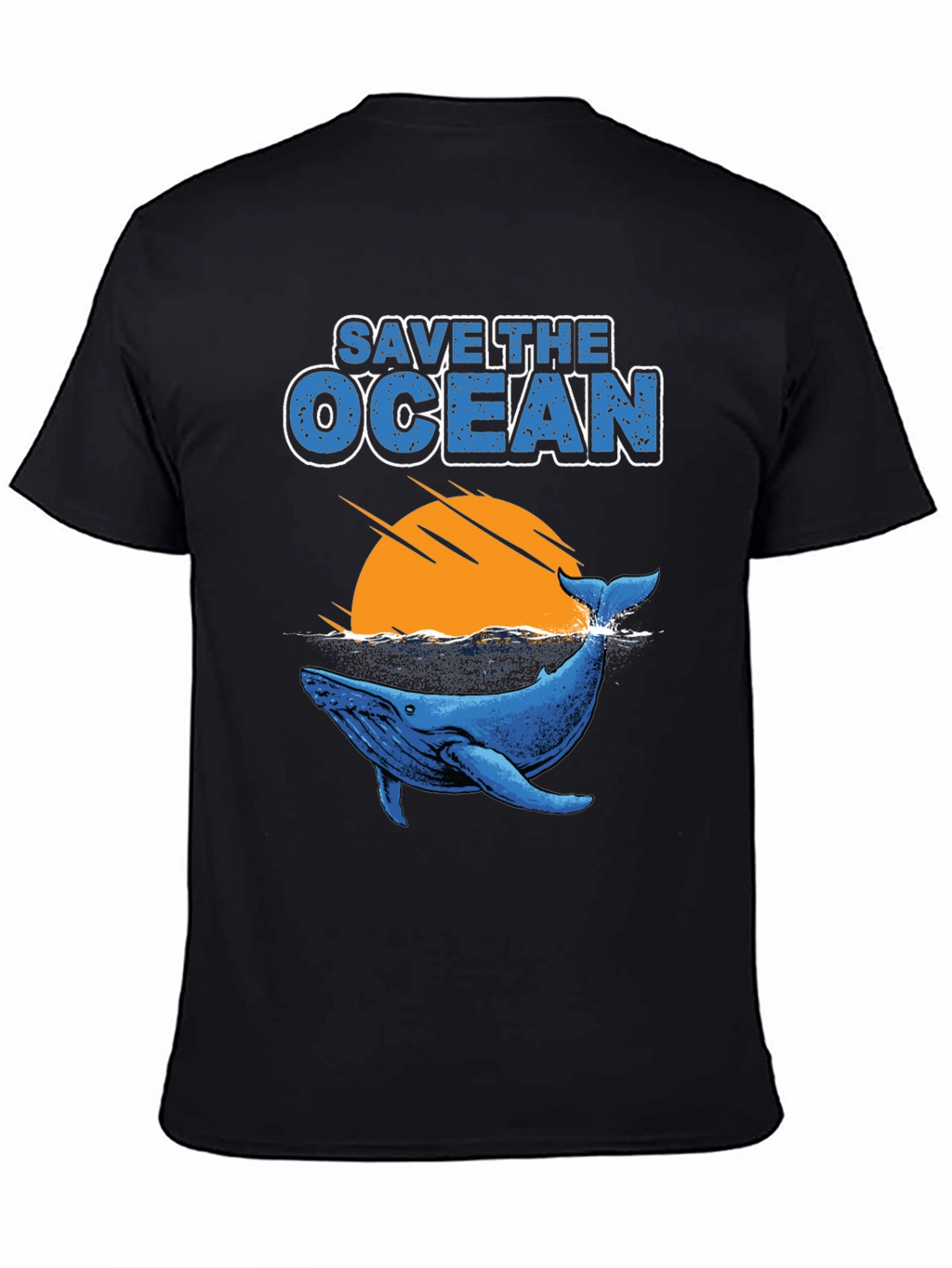 Save the Ocean Whale Graphic T-Shirt
