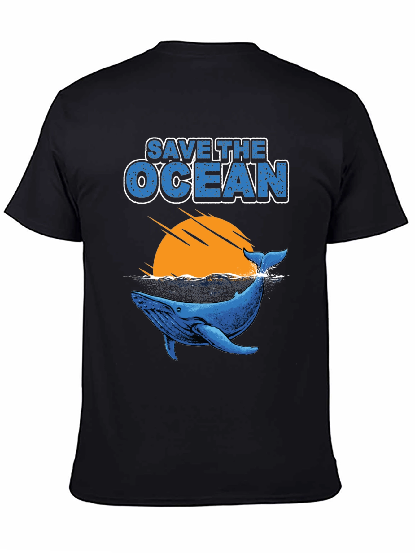 Save the Ocean Whale Graphic T-Shirt