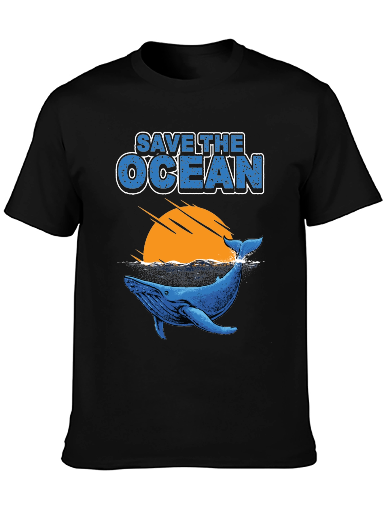 Save the Ocean Whale Graphic T-Shirt