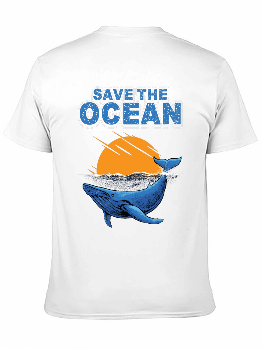 Save the Ocean Whale Graphic T-Shirt