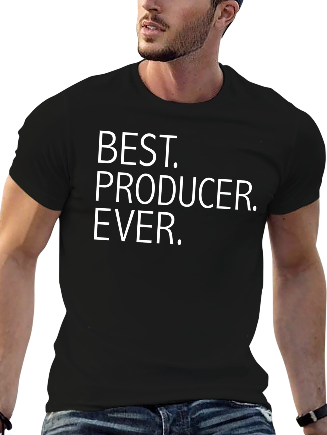 Best Producer Ever Graphic Tee - Black