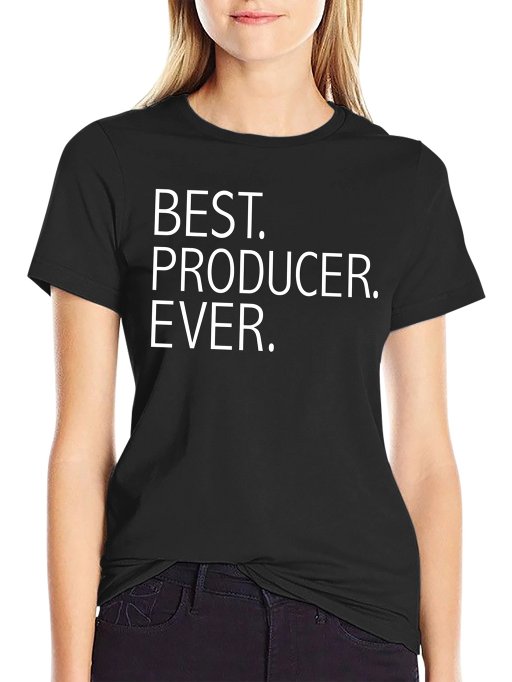Best Producer Ever Graphic Tee - Black