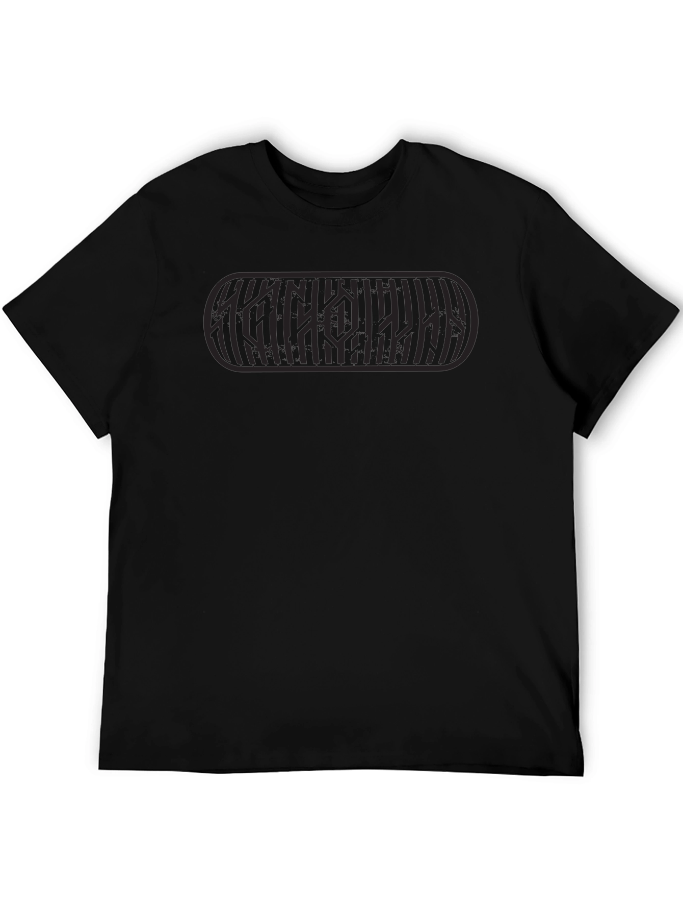 Black Graphic Tee - Unique Design