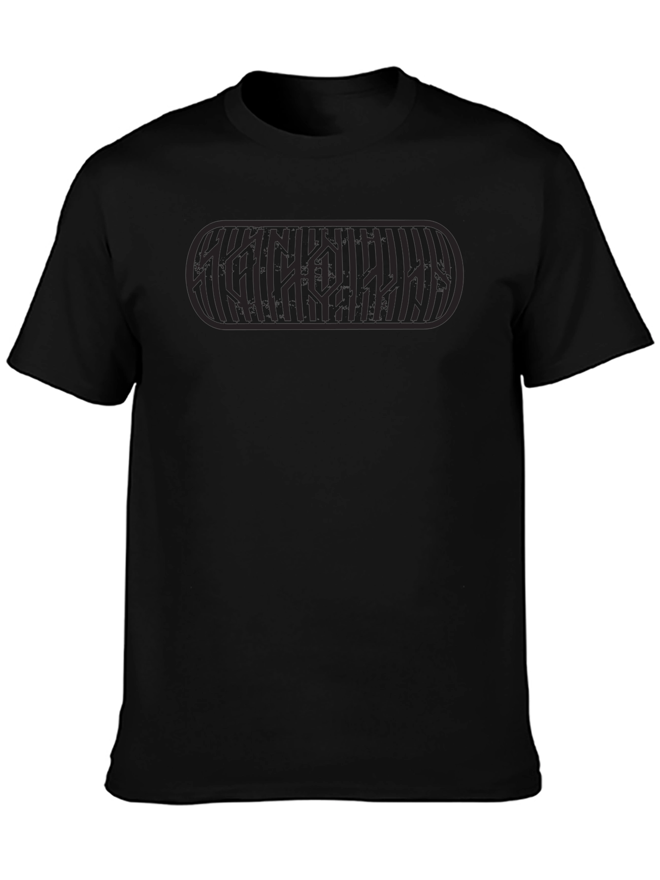 Black Graphic Tee - Unique Design
