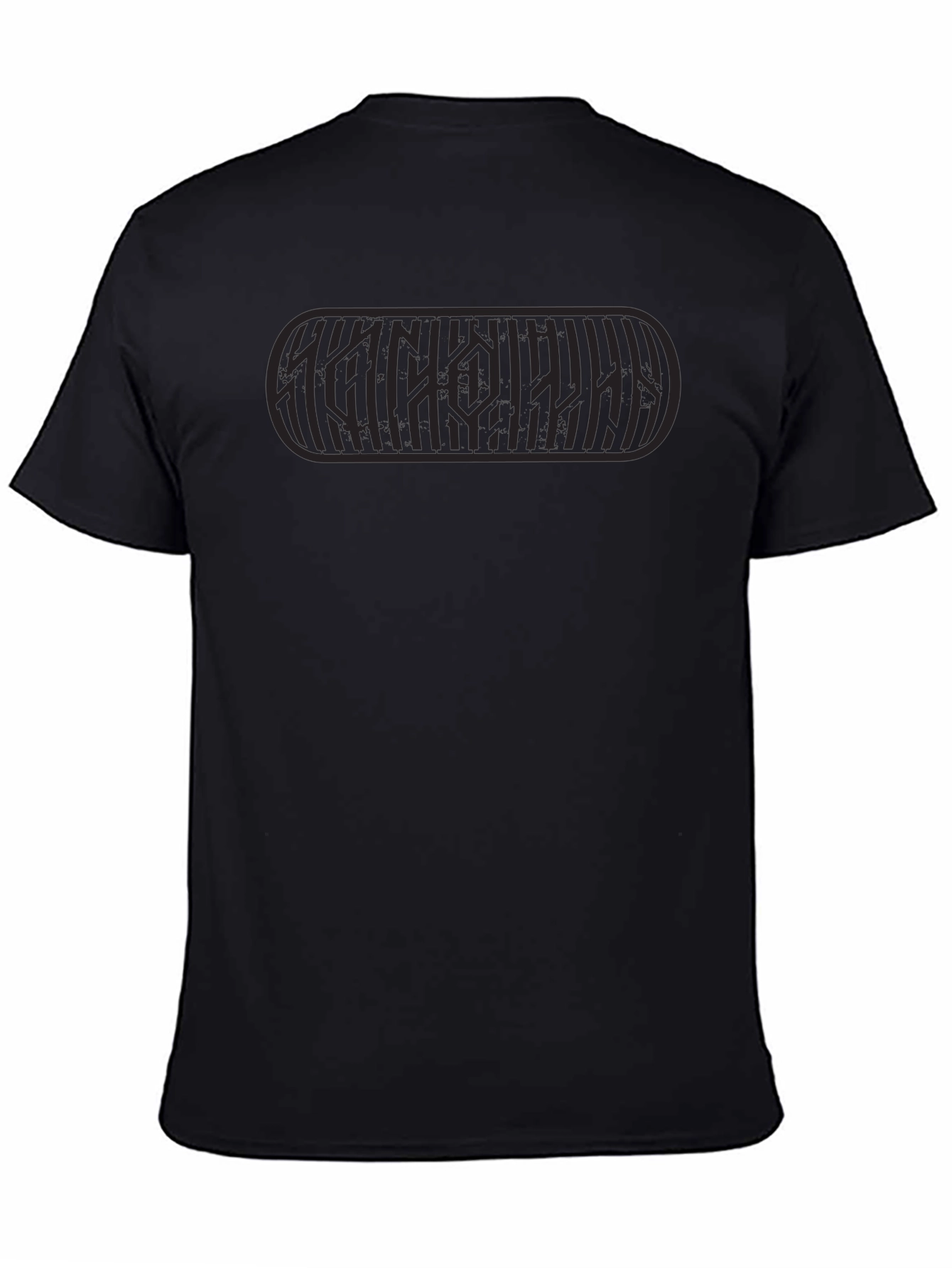 Black Graphic Tee - Unique Design