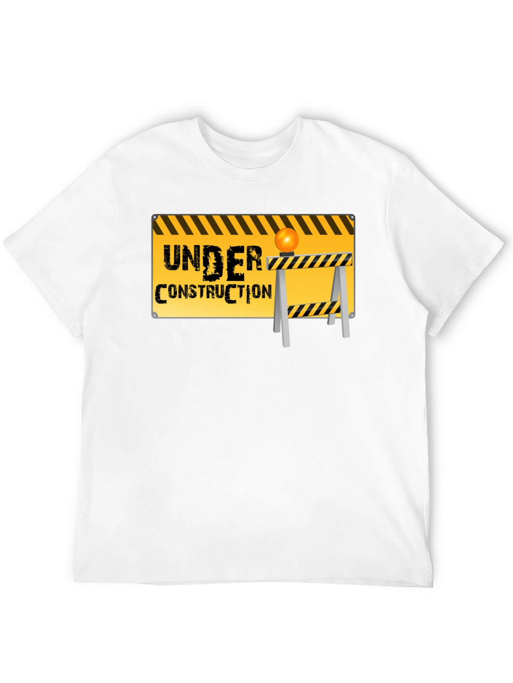 Under Construction Graphic Tee - Black