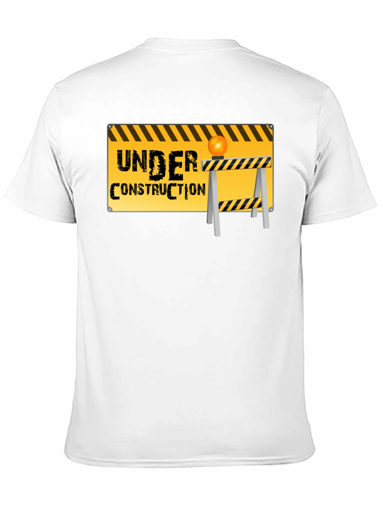 Under Construction Graphic Tee - Black