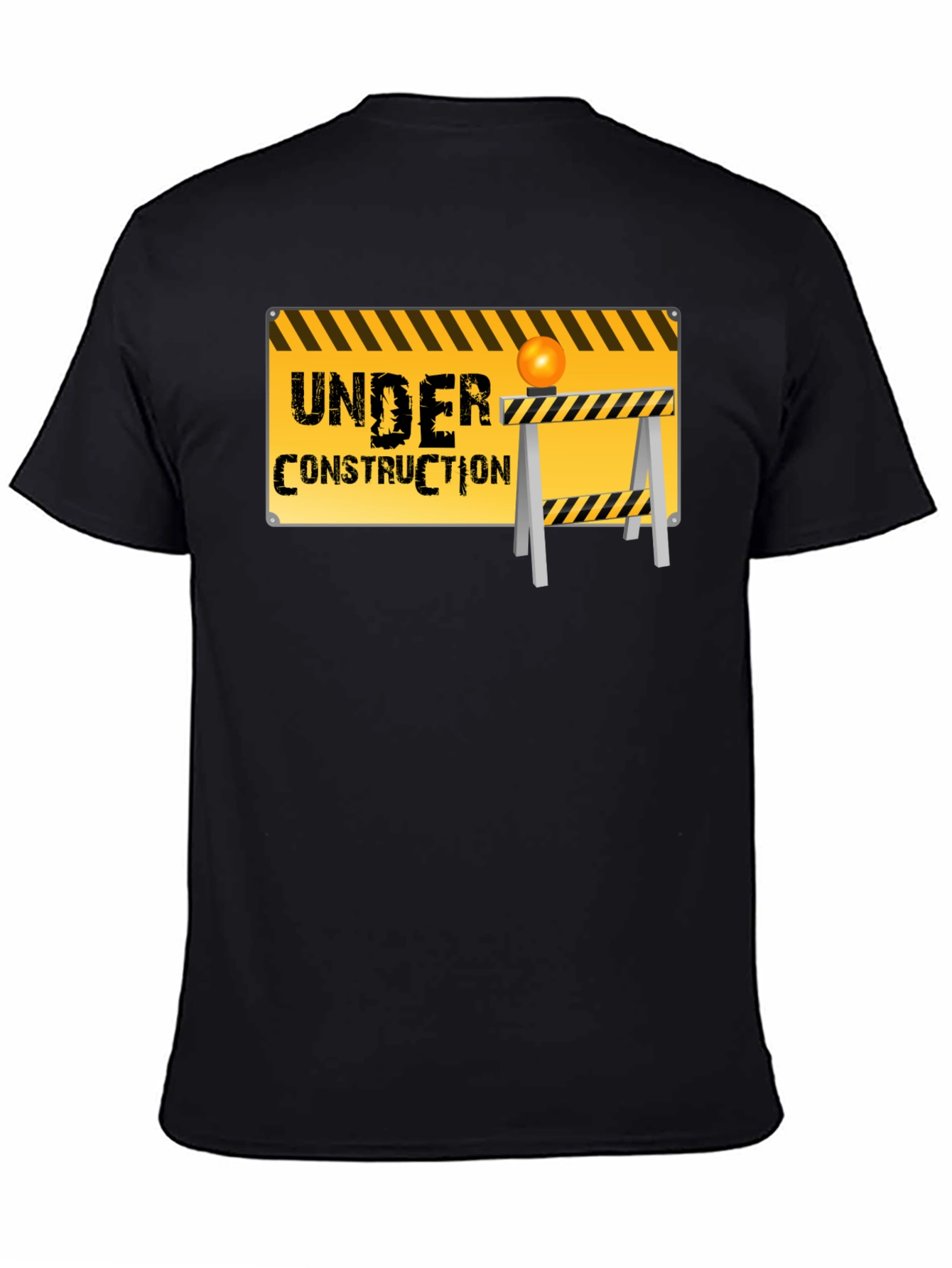 Under Construction Graphic Tee - Black