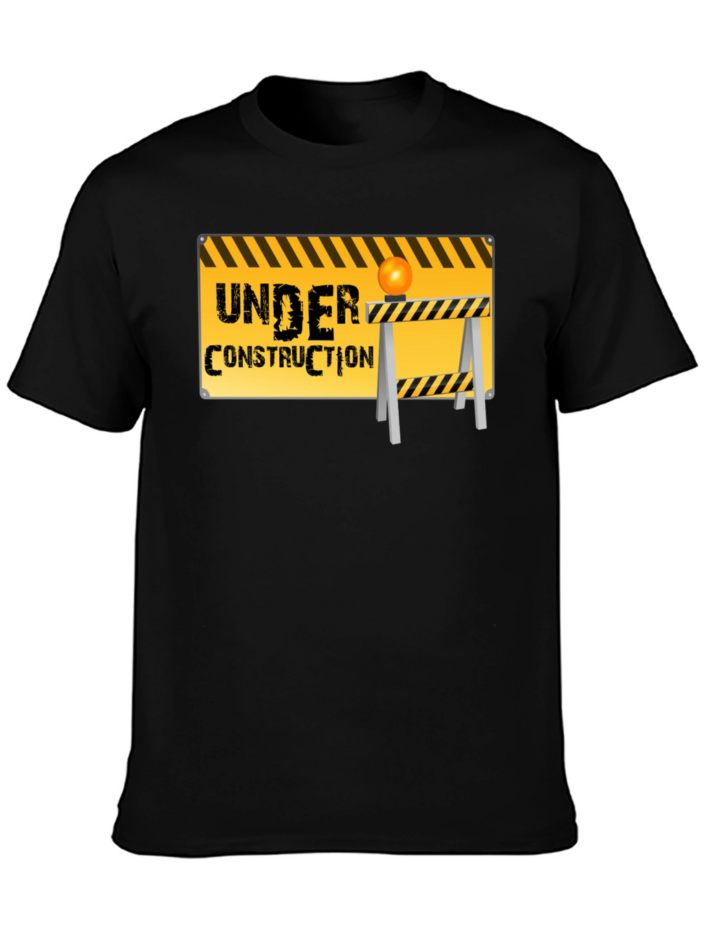 Under Construction Graphic Tee - Black