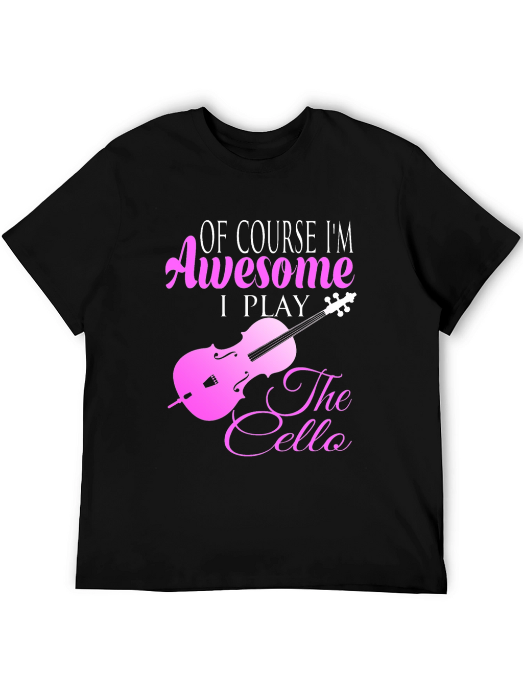 Awesome Cello Player Graphic T-Shirt