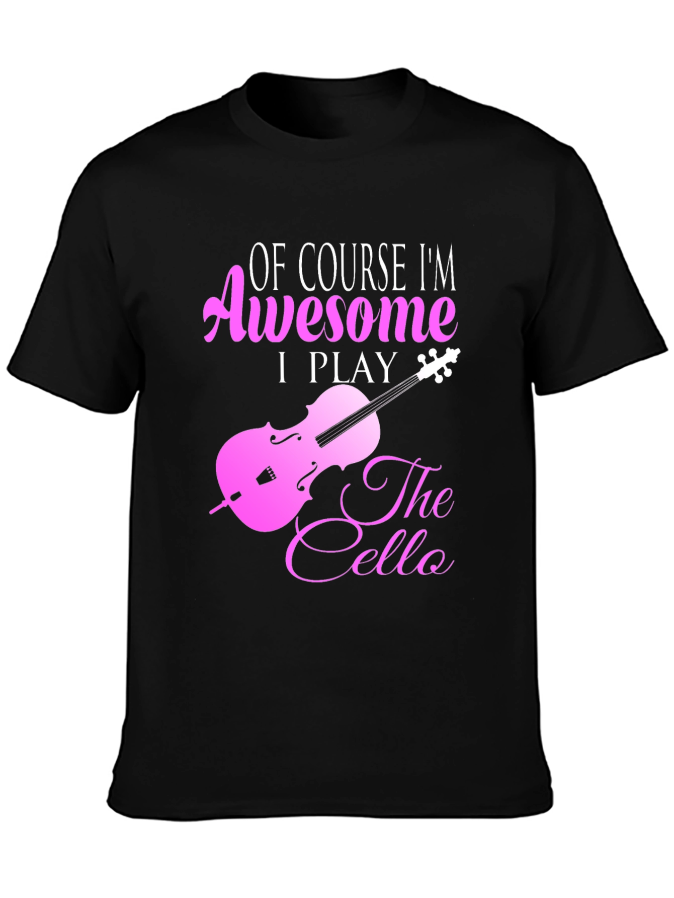Awesome Cello Player Graphic T-Shirt